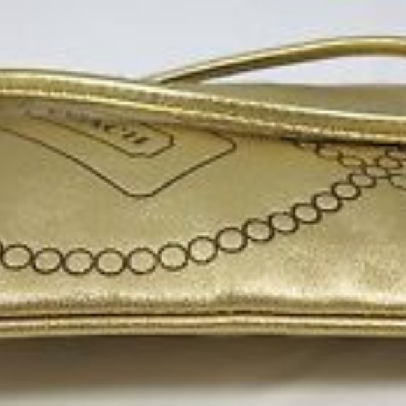 NWT Coach Wristlet Metallic Gold ID Pouch Clutch - Picture 4 of 4
